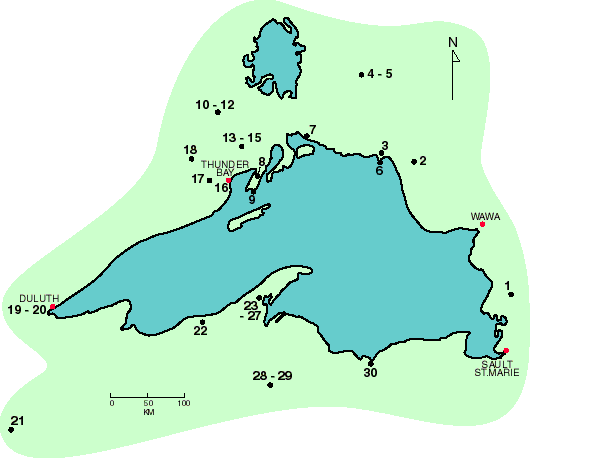 Lake Superior tour map [10 kb]